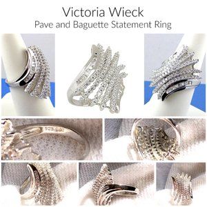 Victoria Wieck Pave & Baguette Statement Ring